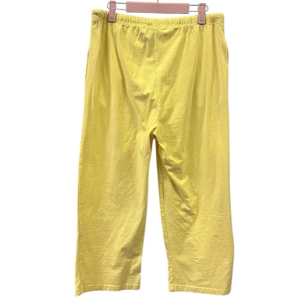 Disney Winnie The Pooh Cropped Pajama Pants Loungewear Yellow Large - Picture 11 of 15